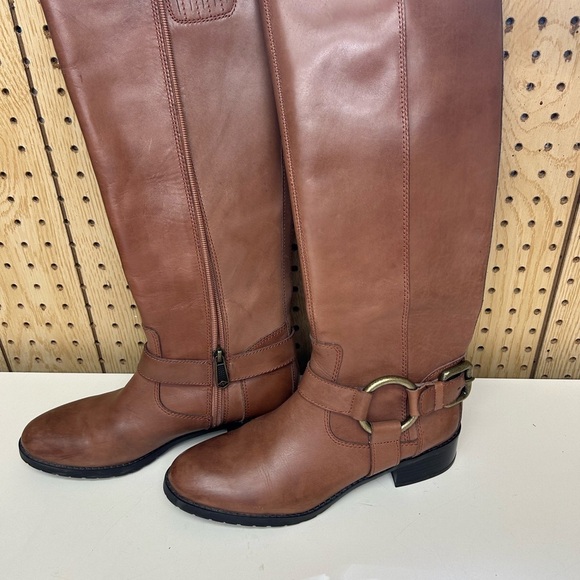 Shoes - Donald J Pliner Brown Leather Knee-High Boots